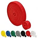 ArmorSmith Hook and Loop Tape - 32ft x 0.4" Self Adhesive Strips Roll, Strong Sticky Double Sided Adhesive Tape for Cable Management, Wire Ties