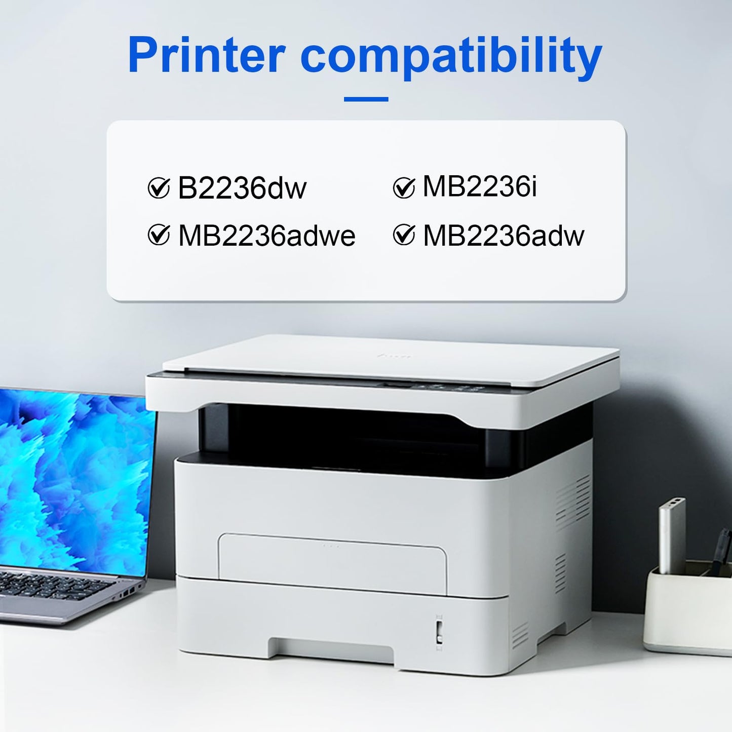 Vortessencia B221H00 Black Toner Cartridge with Chip Compatible for Lexmark B2236dw MB2236adw MB2236adwe MB2236i Series Printers?1-Pack,3,000 Pages?
