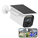KKB 4G LTE Cellular Security Camera with Integrated Solar Panel, No WiFi Needed Security Cameras Outdoor Built-in SIM, 2K Wireless Off-Grid Cam