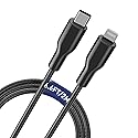 6.6FT Chew Proof iPhone Charging Cable - MFi Certified Metal Braided USB C to Lightning Cable, Cat & Dog Chew-Proof Charging Cord with 3A Fast…