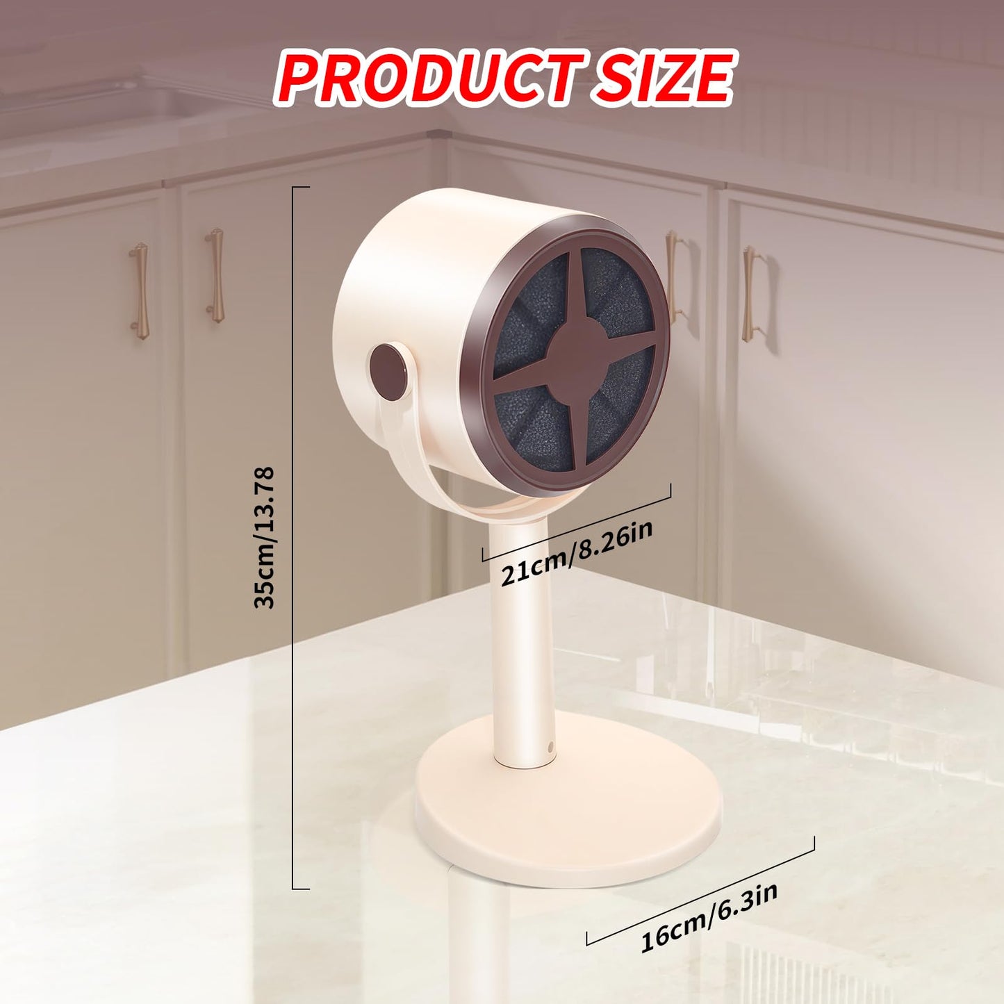 Mini Rechargeable Desktop Air Purifier with 10 Carbon Filters