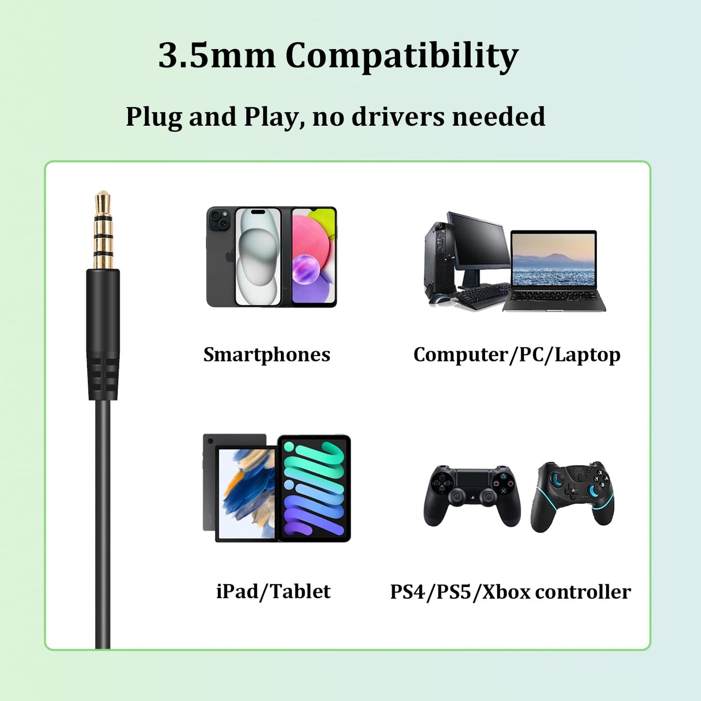 3.5mm to 2.5mm Audio Cable for JBL Headphones, Replacement Aux Cord Compatible with JBL Tune 760NC 750BTNC 710BT 700BT 660NC Live 660NC 650BTNC 500BT…