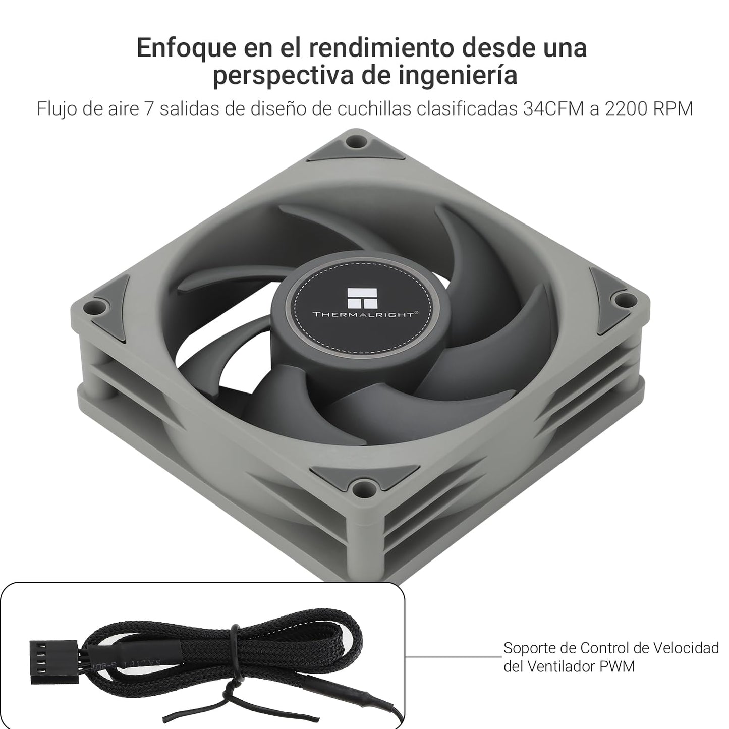 Thermalright TL-B8 CPU Fan PC Case Fan Quiet 4pin PWM Computer Fan, 8025 Specifications Silent Cooler Fan, 2200RPM Speed, Desktop CPU Cooling