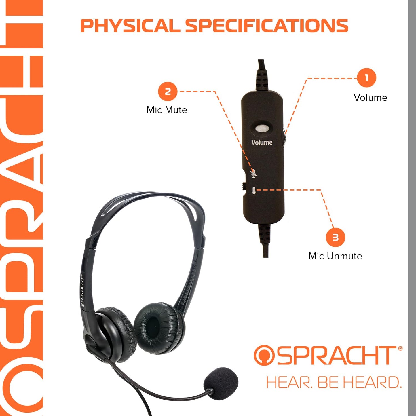 Spracht ZUM3500 Stereo 3.5mm and USB Dual Ear Universal Headset with Microphone | Office Headset for Computer, Smartphones & Tablets | Plug-and-Play…