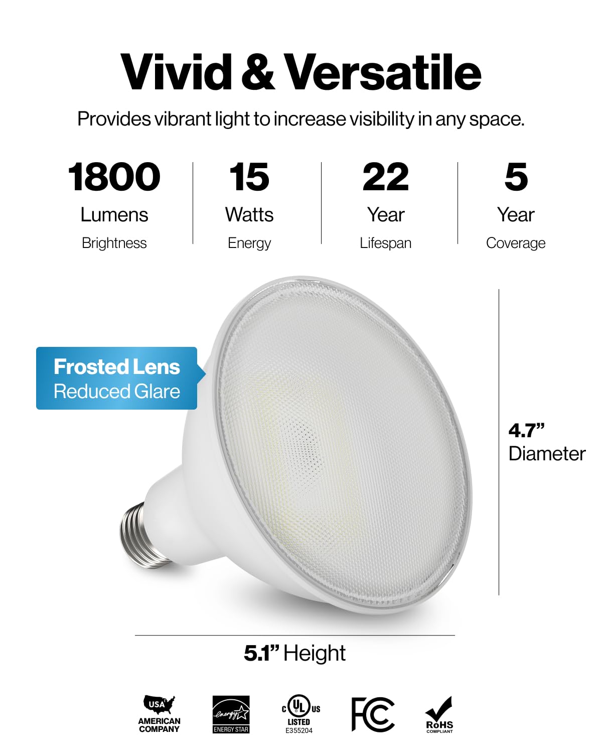Sunco 12 Pack PAR38 LED Flood Light Bulb, 15W=150W, Dimmable, Waterproof