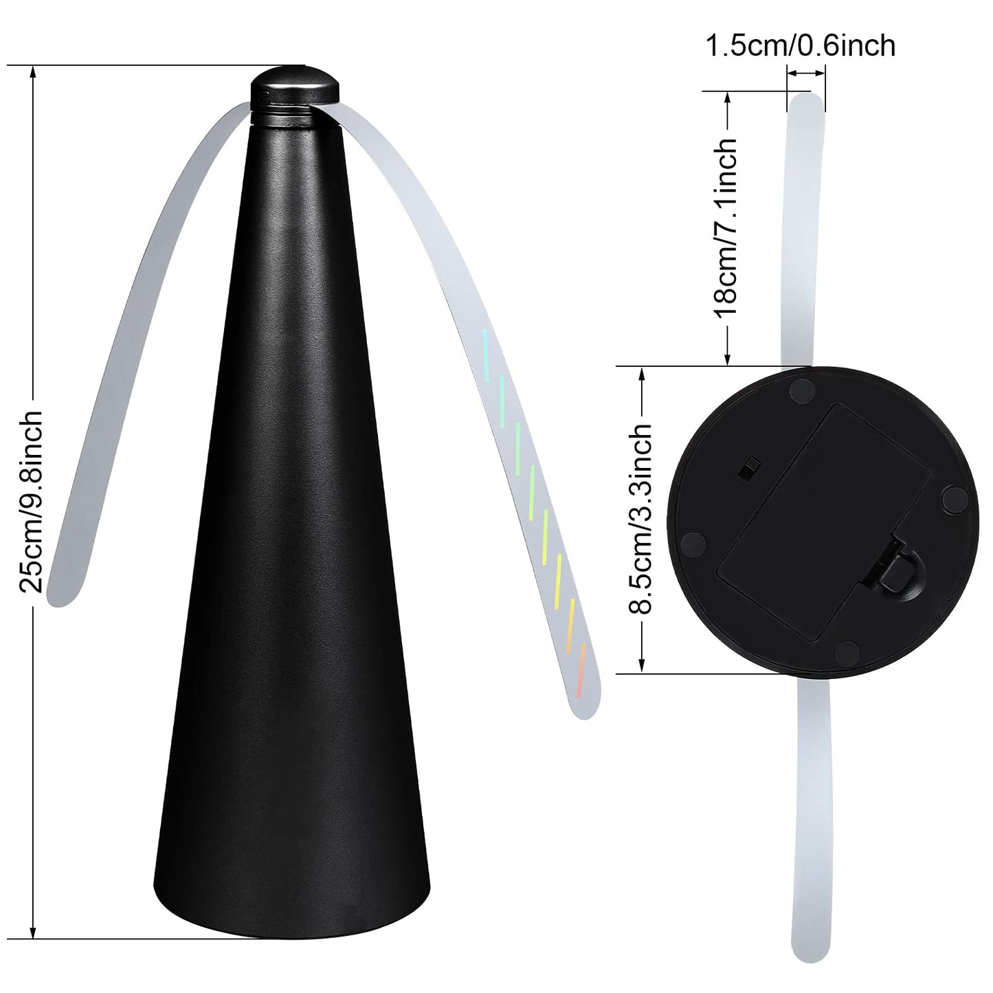 PIAOPIAONIU 3 PCS Fly Fans for Tables,Portable Food Fly Fan Picnic Fans for Indoor Outdoor Meal for Party,Restaurant