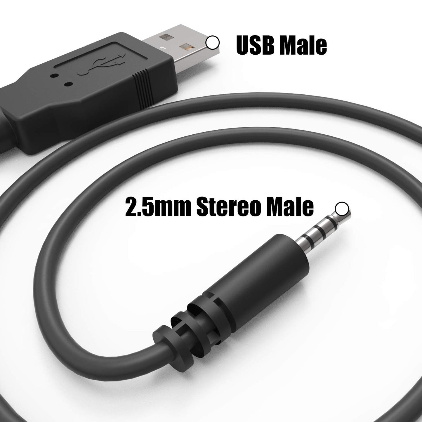 Ancable USB to 2.5mm Male, Headphone Charger Cable for JBL Synchros E30 E40BT E45BT E50BT EB40 S400BT S400 S500 S700 J56BT Wireless Headphones