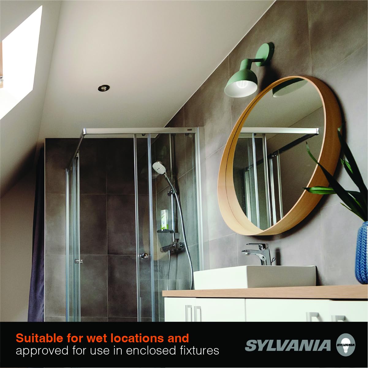Sylvania A19 Clear LED White Filament Bulb, 11.5W, Dimmable, 1500 LMS, Medium Base, 5000K, Daylight - 2 Pack (42173)