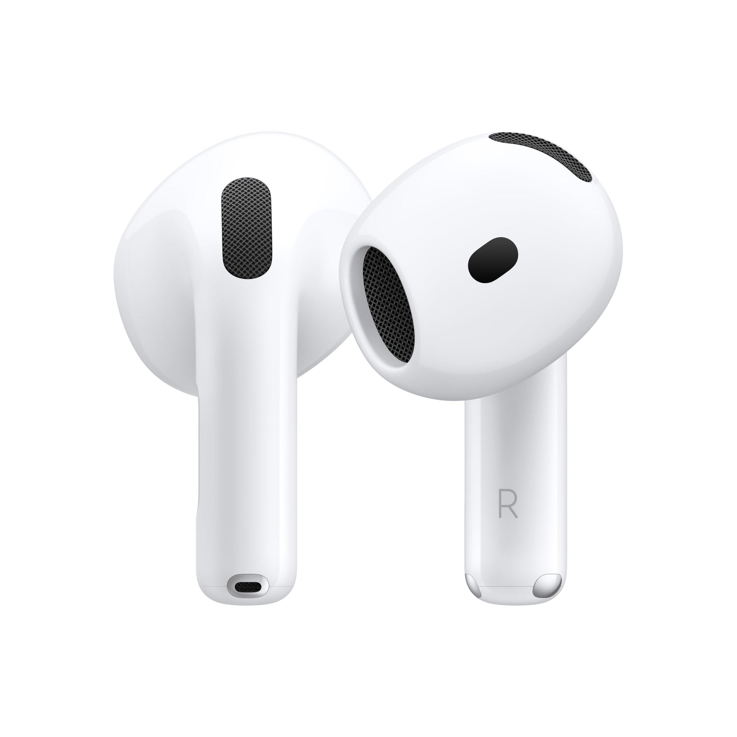 Apple AirPods 4 Wireless Earbuds, Bluetooth Headphones, Personalized Spatial Audio, Sweat and Water Resistant, USB-C Charging Case, H2 Chip, Up to 30