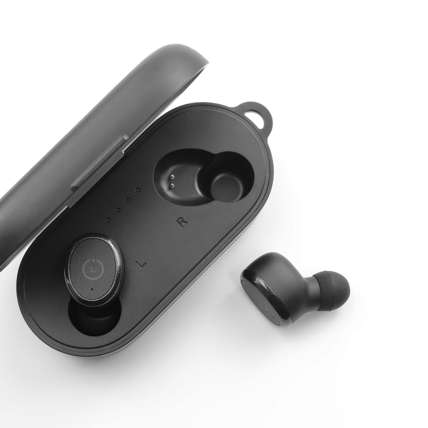 NANLANFAN Replacement Silicone Ear Tips for bmani T16 / occiam T17 / TOZO T6 / TOZO T10 / TONEMAC N18 Earbuds, 9 Pairs (S/M/L, Black)