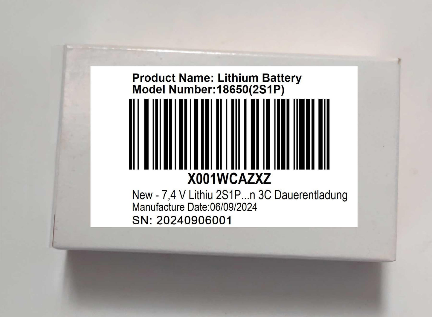AOLIKES 7.4v 18650 2s1p 2600mAh Rechargeable Li-ion Battery with Jst XH2.54/2P Connector Plug Wires /3C Cells/Support 3C Continuous Discharge…