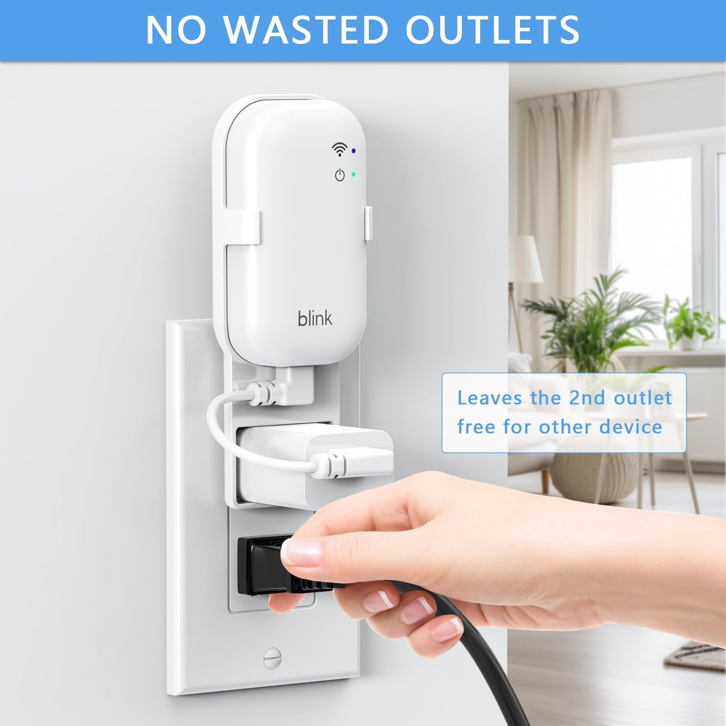 Outlet Wall Mount for Blink Sync Module Core, Sync Module Mount Holder for Blink Outdoor/Indoor Security Camera, No Drilling No Messy Wires Camera
