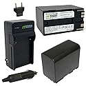 Wasabi Power Battery 2-Pack Charger for Canon BP-970G, BP-975 & Canon EOS C100 Mark II, C300 PL, C500 PL, GL2, XF200, XF205, XF300, XF305, XH A1S, XH
