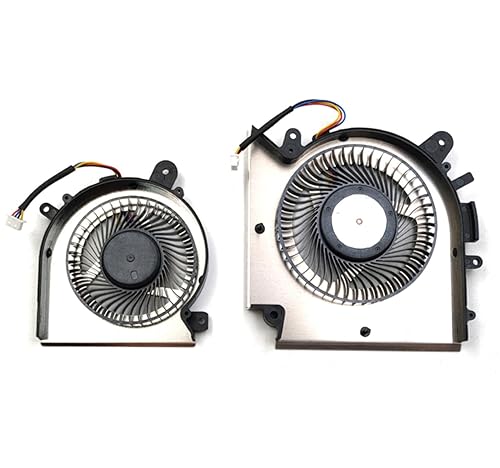 Fleshy Leaf Replacement CPU + GPU Cooling Fan for MSI Katana GF76 Pulse GL76 MS-17L1 GF66 11UC Pulse GL66 11UEK MS-1581 DC5V Series PABD08008SH-N459