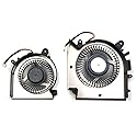 Fleshy Leaf Replacement CPU + GPU Cooling Fan for MSI Katana GF76 Pulse GL76 MS-17L1 GF66 11UC Pulse GL66 11UEK MS-1581 DC5V Series PABD08008SH-N459