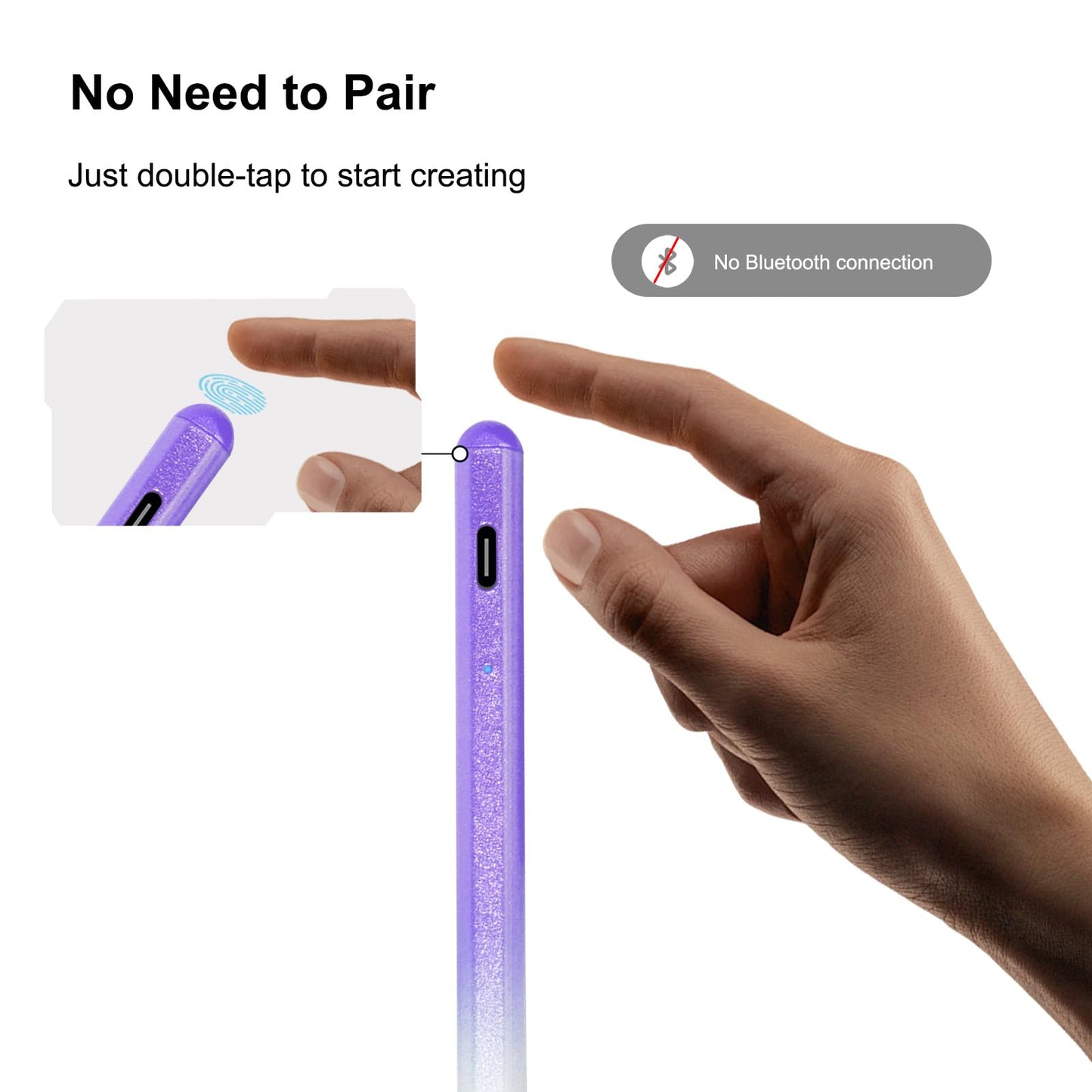Stylus Pen for ipad, Active Pencil with Quick Charge, Palm Rejection Tilt Sensor, Magnetic Pen Compatible with 2018-2022 iPad Pro