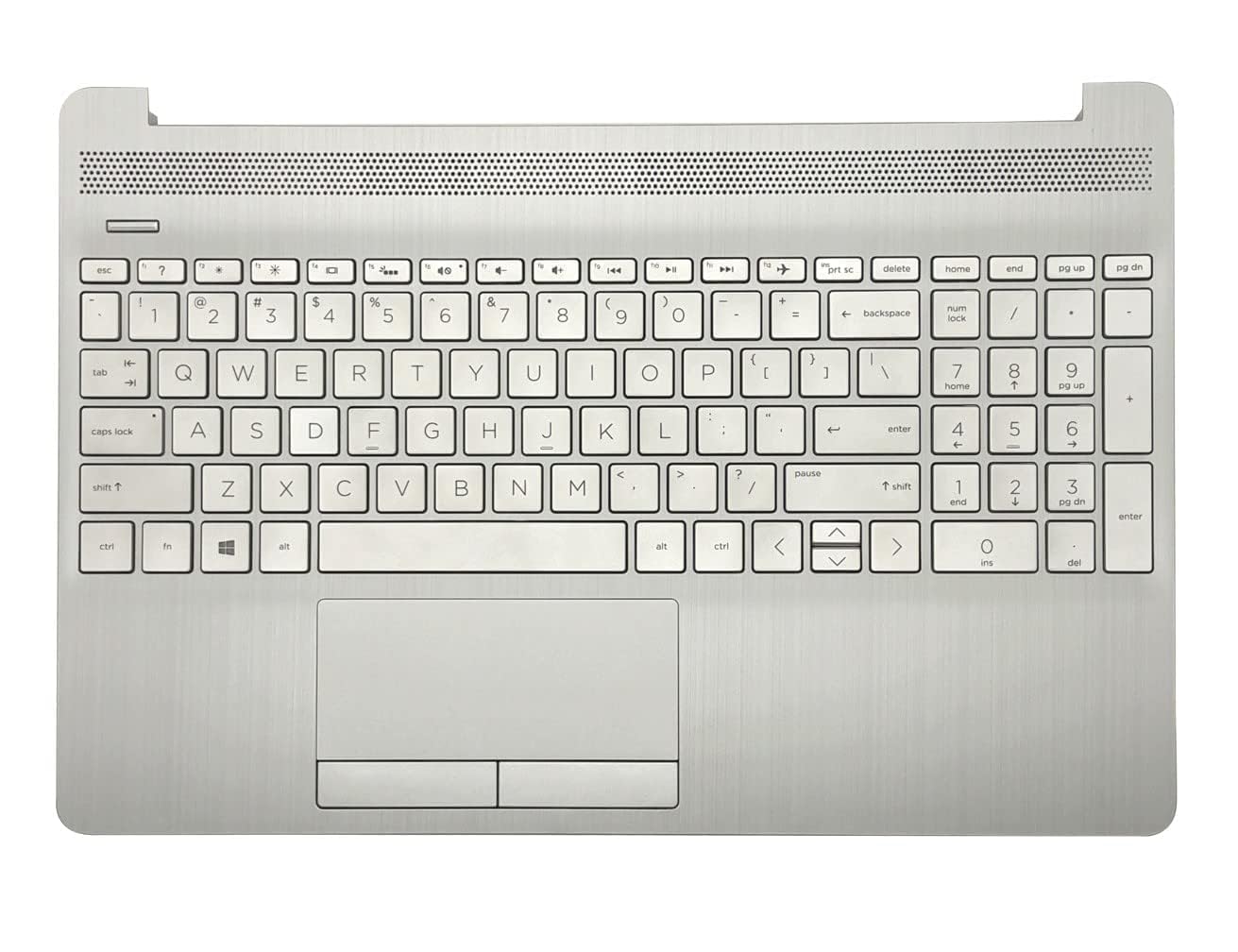 Replacement Upper Case Palmrest for HP 15T-DW 15-DW 15S-DR 15S-DU Series Laptop Backlight Keyboard Assembly Touchpad Top Cover L52022-001 AP2H8000510