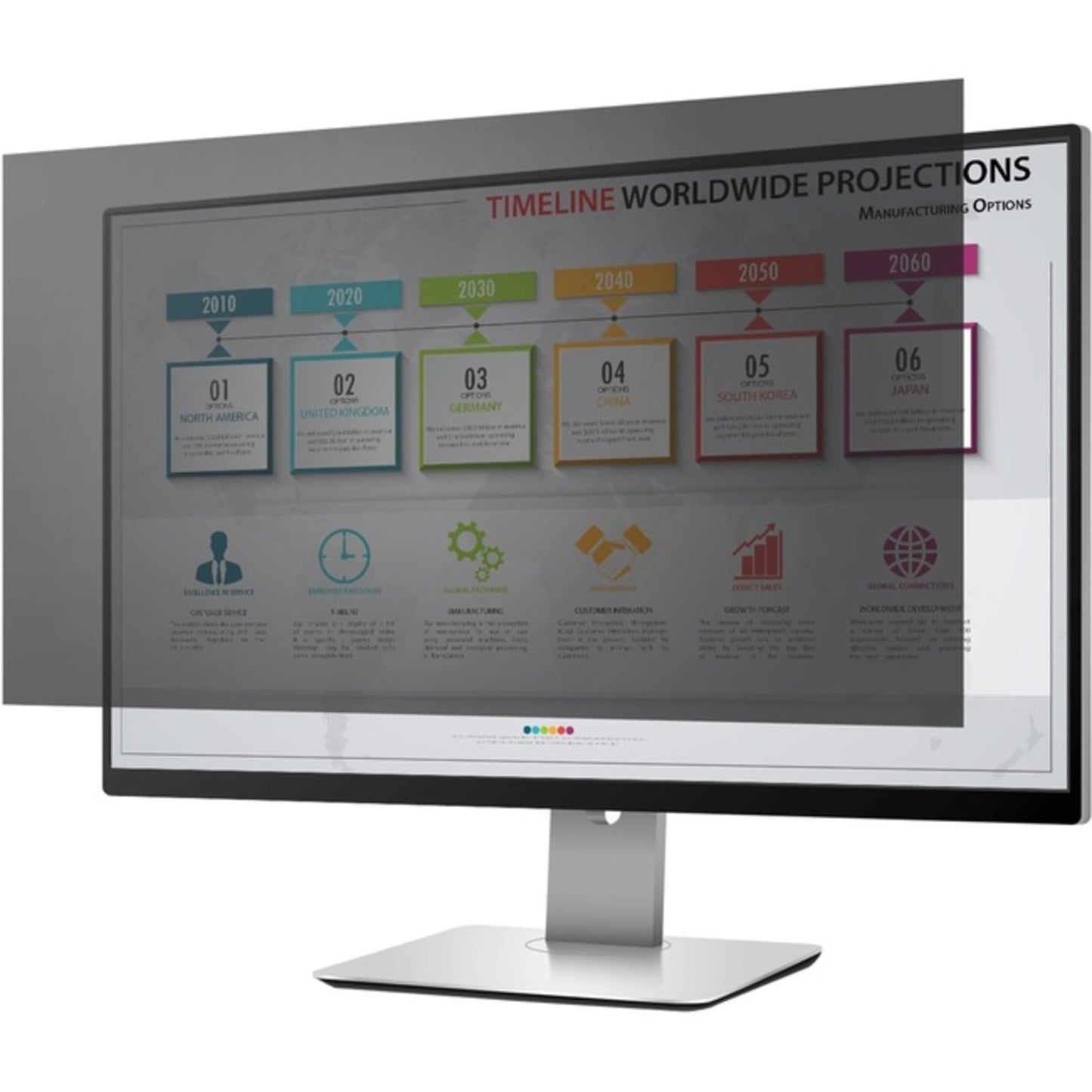 PrivacyView™ Privacy Filter for 23.8" Widescreen (16:9) Monitor- Unframed - Black