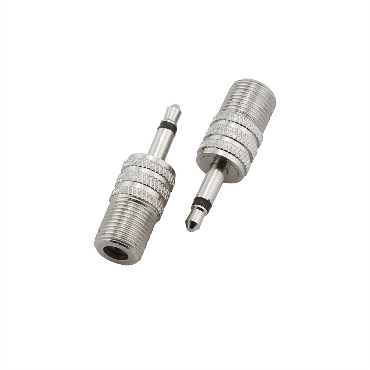 E-outstanding 2Pcs F-Type Female Jack to 3.5mm 1/8" Male Plug Mono Coaxial Audio Adapter Converter