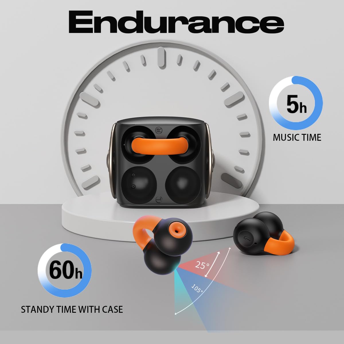 Micool Wireless Open Ear Earbuds, Ear Clip Headphones Bluetooth 5.3, Painless Clip on Earbuds with LED Display, Mini Sport Running Earring Earphone…