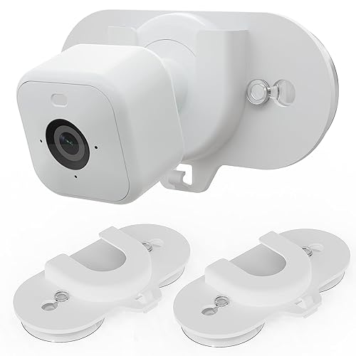 Blink Camera Mount with Dual Suction Cup, No-Drill, No Need Adhesive, Mounted on Smooth Surfaces Like Windows, Glossy Tiles, and Wood, 2 Pack for All