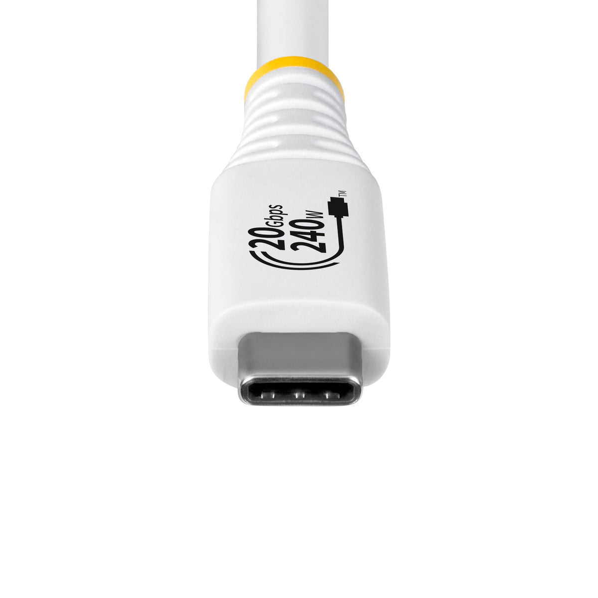 StarTech 6ft/1.8m USB4 Cable, 240W EPR, 4K 120Hz, White (CC6FT20GUSB4TPW)