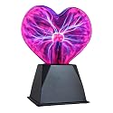 Tradeopia 8 Inch Heart Shaped Touch & Sound Sensitive Plasma Lamp, Globe for Home & Office Decoration