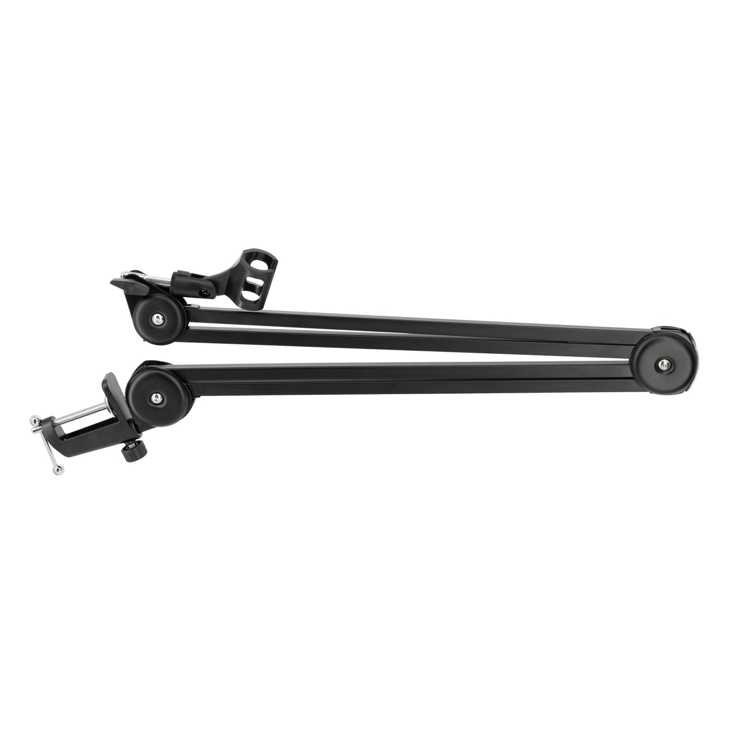 Clef Audio Labs Heavy Duty Adjustable Microphone Arm Stand - Professional Suspension Scissor Spring Boom with Universal Mic Clip and Sturdy Desk Clamp