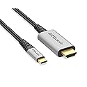 EZQuest DuraGuard USB-C to HDMI 8K 60Hz Cable (7.2ft) for External Displays - Supports HDR10 - Kevlar Reinforced & Nylon Braided - Thunderbolt 3/4