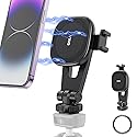 VRIG MG-03 Magnetic Phone Tripod Mount,Tripod Mount for Magsafe w Cold Shoe for iPhone 17.16.15.14.13.12 Series,Magnetic Ring Compatible with All