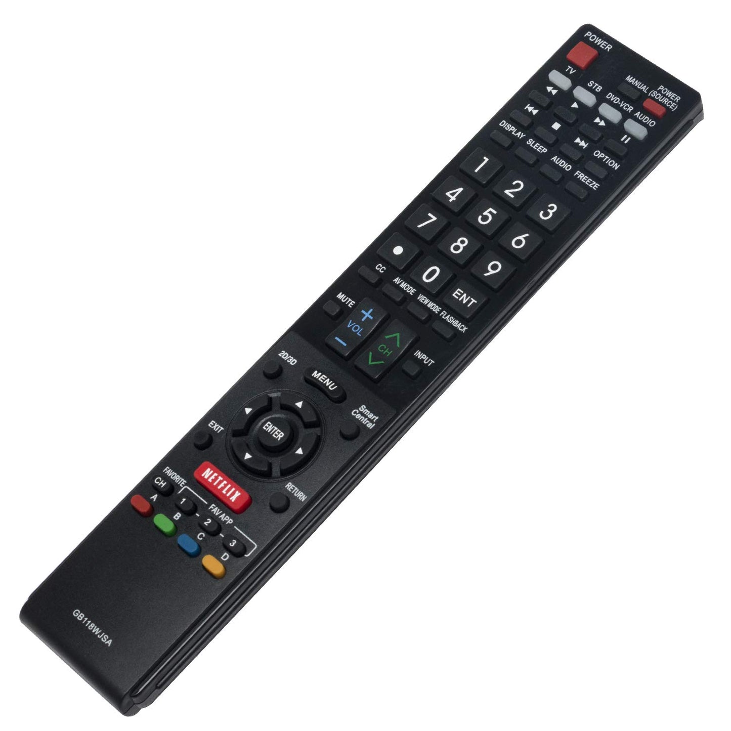 RRMCGB118WJSA GB118WJSA Replaced Remote fit for Sharp TV LC-60SQ17U LC60TQ15U LC-60TQ15U LC60UD27U LC70UD27U LC-70UD27U LC-70UQ17U LC-80UQ17U Subs