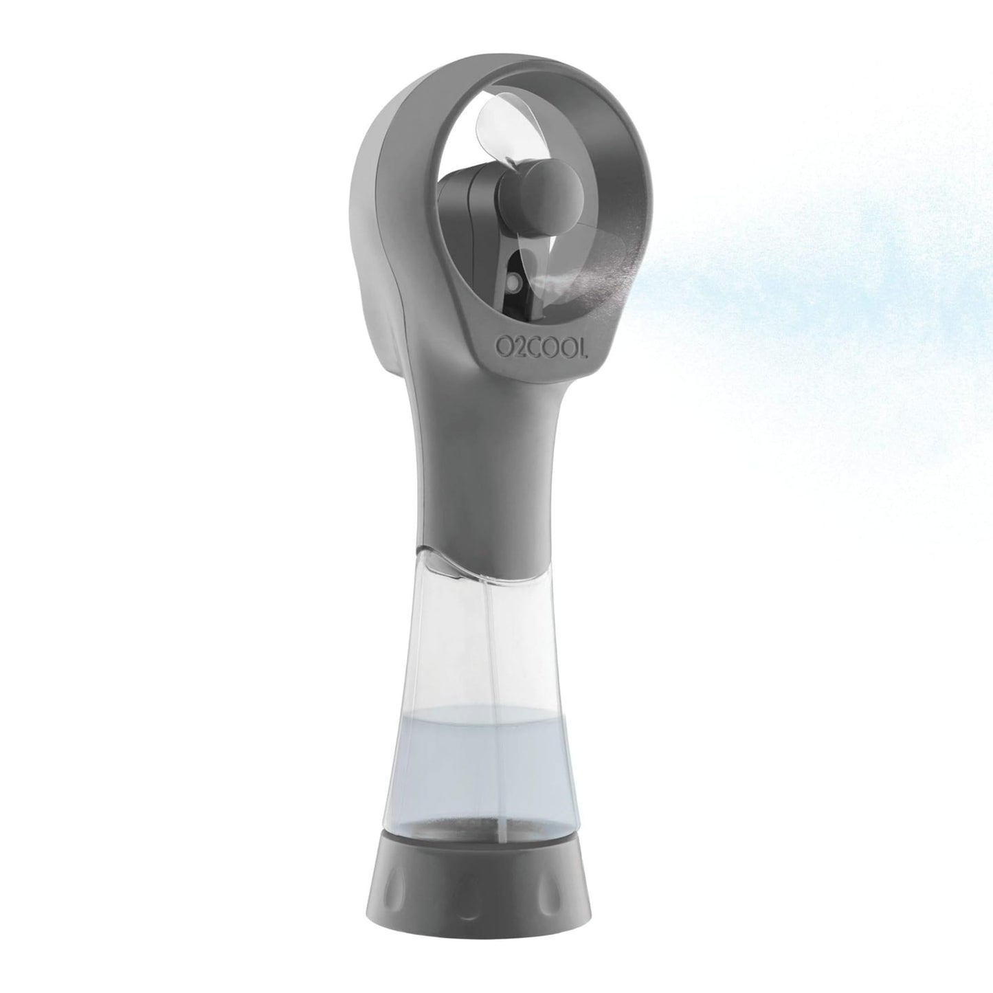 O2COOL Elite Handheld Misting Fan Battery Powered Grey