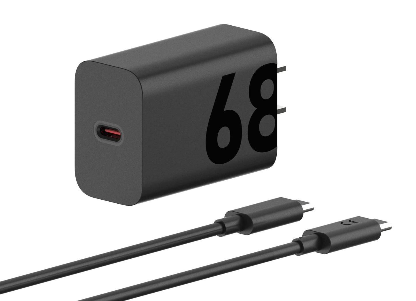 Motorola TurboPower 68W USB-C Wall Charger + 3.3ft 6.5 Amp Cable, Fastest for Moto G Stylus (2025/2026),Motorola Razr+ (Plus) 2025/2024,Razr