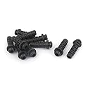 uxcell a15111000ux0507 Rubber Strain Relief Cord Boot Protector Cable Sleeve 26 x 6 x 4 mm 10 Piece, 0.43 inches Width, 1.02 inches Length