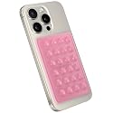 StickyGrippy Suction Phone Case Mount, Sillicon Adhesive Phone Accessory for iPhone and Android, Hands-Free Strong Grip Mirror Shower Phone Holder