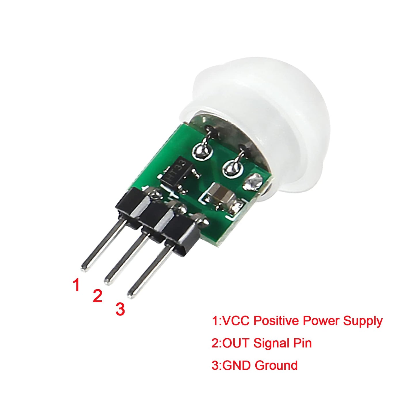 6PCS AM312 Mini Sensor Module Infrared Motion Automatic Detector DC 2.7 to 12V with 10pin Wire for Arduino