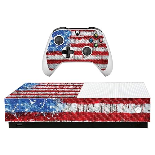 MightySkins Carbon Fiber Skin for Microsoft Xbox One S All-Digital Edition - Colors Dont Run | ProtectiveTextured Carbon Fiber Finish | Easy to Apply