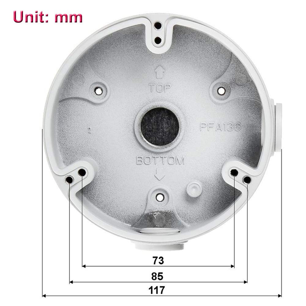 PFA136 Junction Box for Dome IP Camera IPC-HDW4433C-A, IPC-HDW4431C-A, IPC-HDBW1431E, IPC-HDBW4831E-ASE