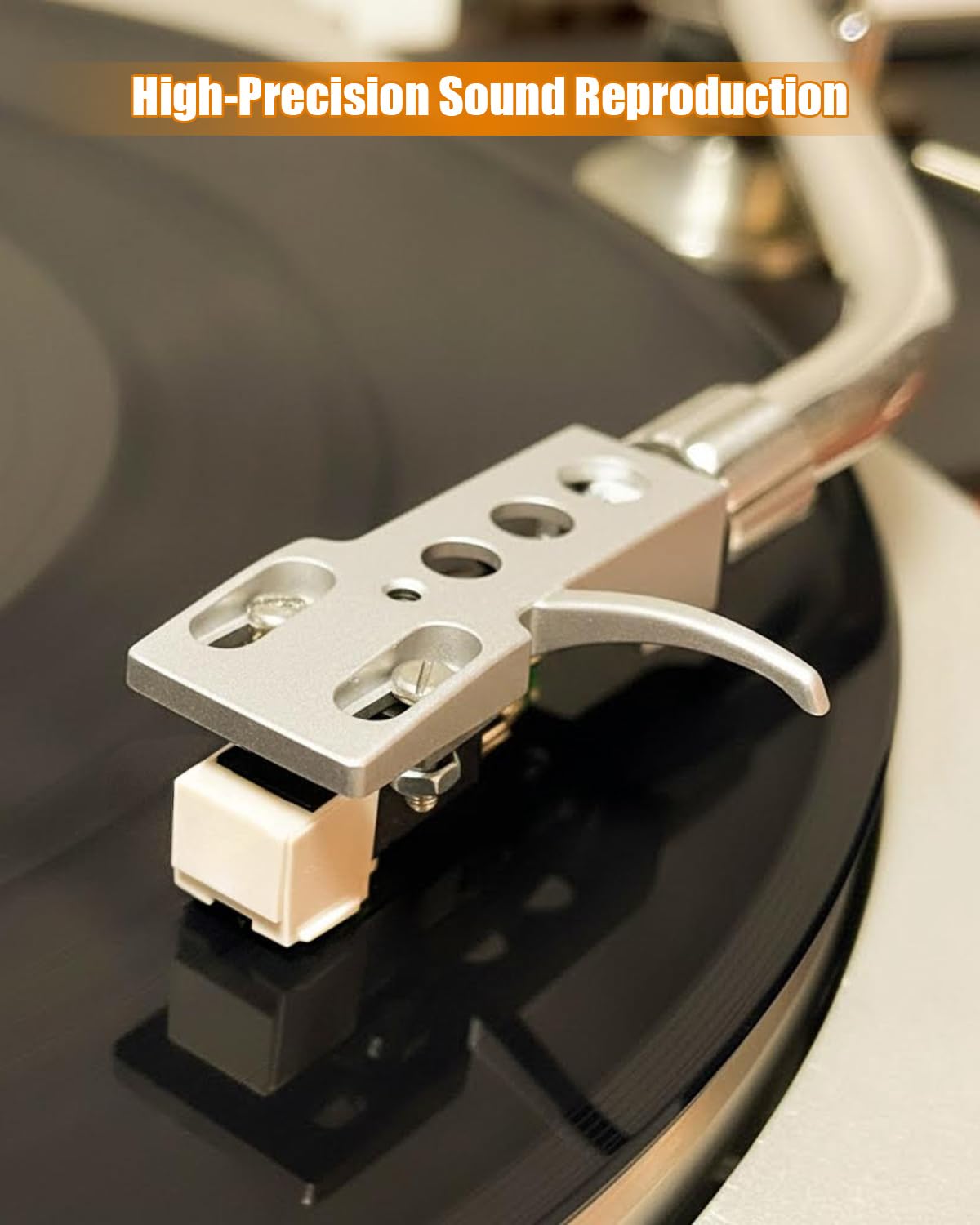 Silver Headshell, AT-3600L Magnetic Cartridge Compatible with Pioneer PLX-1000 PL-518 PL-530 PL-A35 PLX-500 PL-560 PL-200 PL-516 PL-255 PL-200X