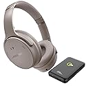 Bose QuietComfort Wireless Noise Cancelling Headphones, Bluetooth Over Ear Headphones Bundle with Green Extreme Wireless Portable Charger, (Sandstone)