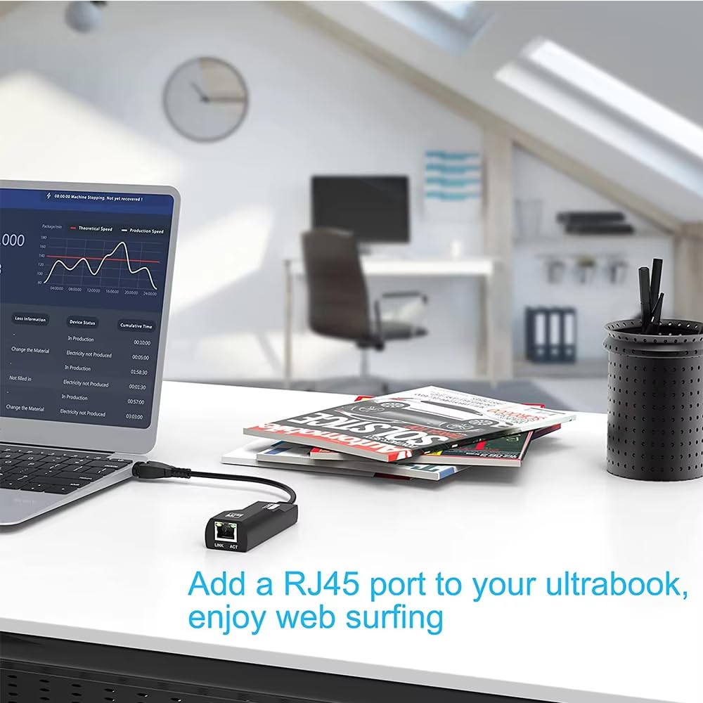 USB 3.0 Gigabit Ethernet Network Adapter, Compact Design, 1000 Mbps, Backward Compatible