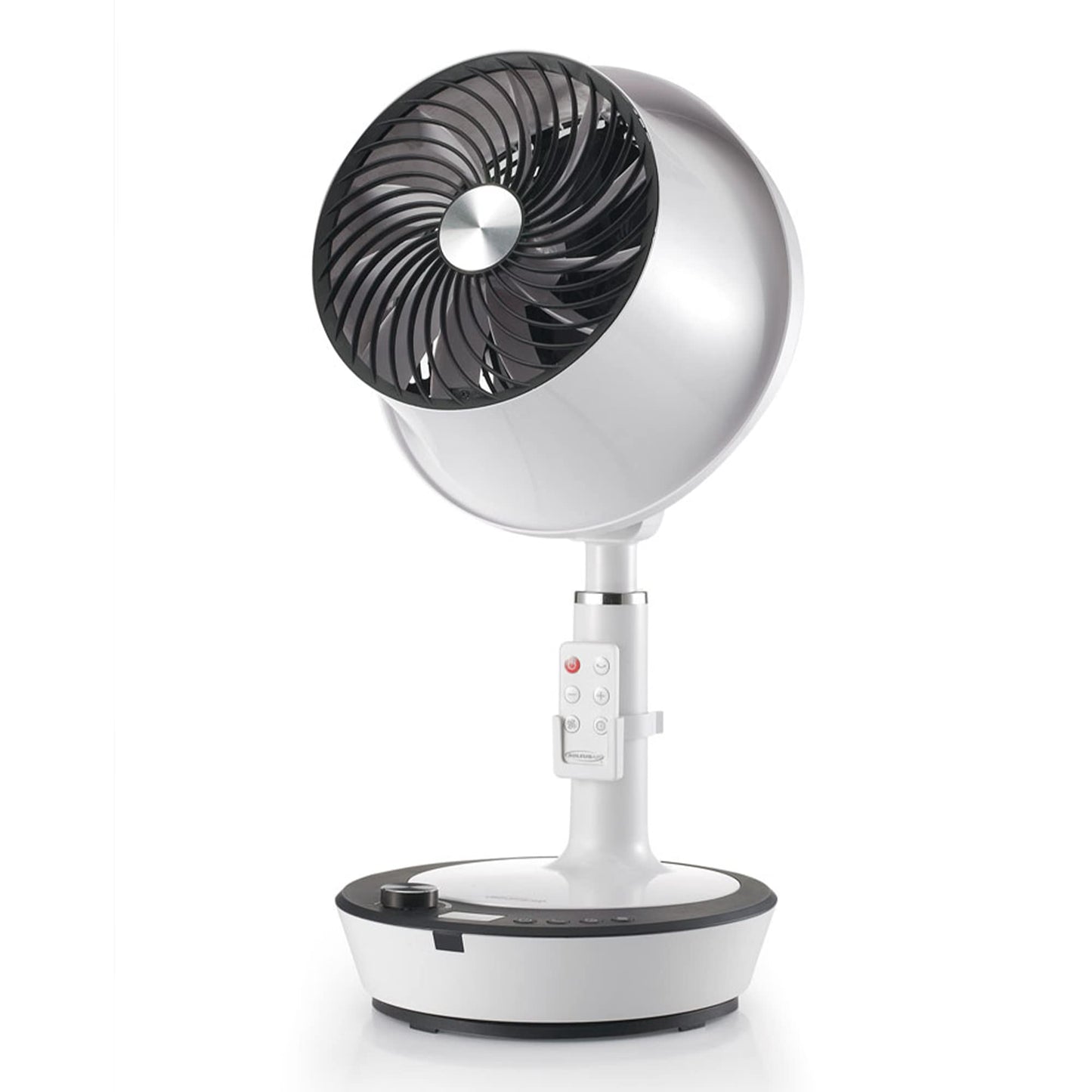 Soleus Air DC Motor Circulator Fan, 12 Speed Cooling Floor Fan, Adhustable Height, Oscillating, Outdoor Indoor Camping Travel