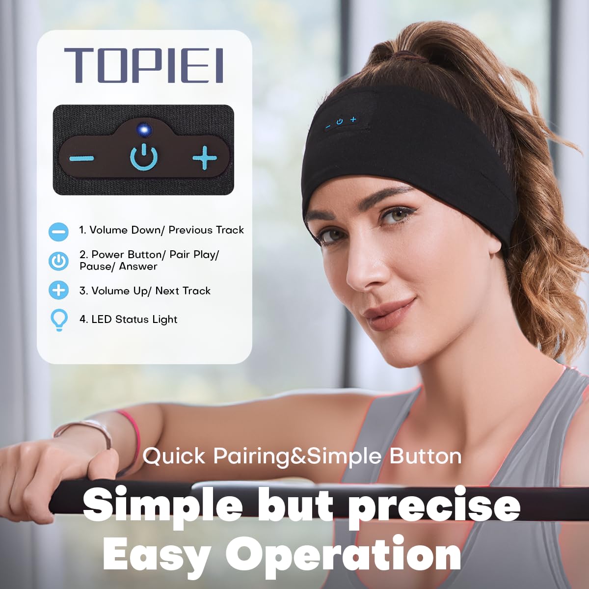 Sleep Headphones Bluetooth Headband for Side Sleeper 2 Pack, 17H Playtime, Wireless Headband Headphones with HD Stereo Speakers…