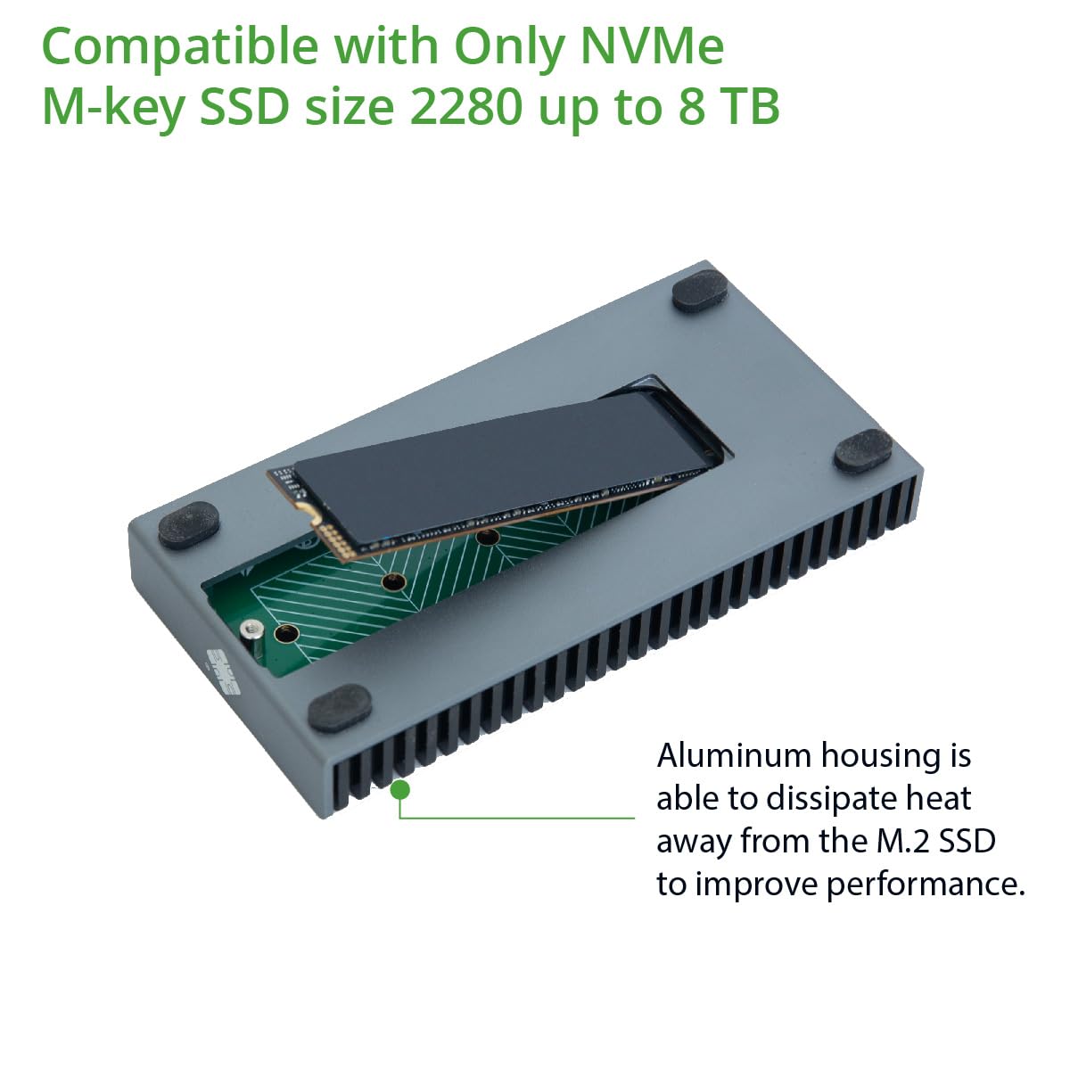 Portable NVMe USB4.0 (USB-C) SSD Ultra Fast External SSD Drive Aluminum Enclosure