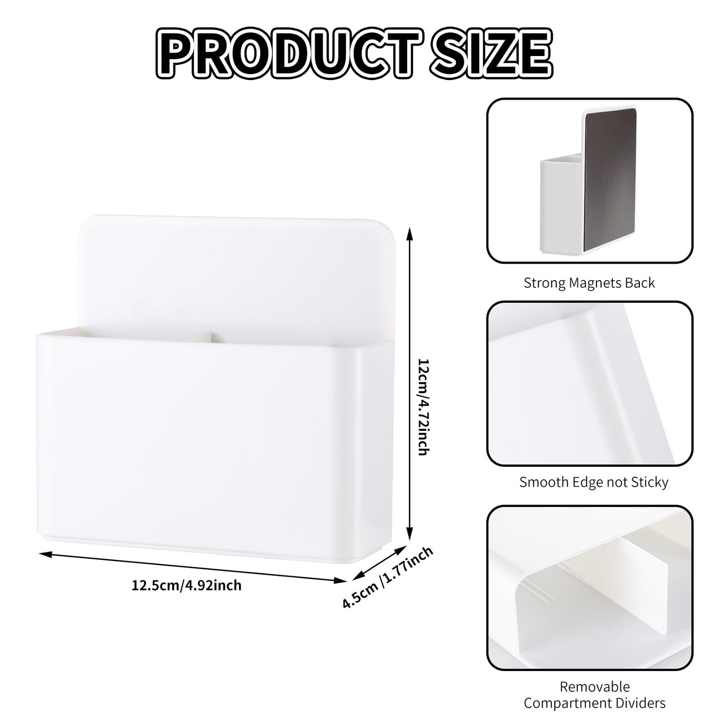 Camelmother 2Pcs Magnetic Dry Erase Marker Holder For Whiteboard Fridge