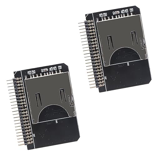 AITIAO 2Pcs SD Card to 2.5 Inch IDE Adapter, Memory Card Converter, TF to IDE 44Pin Male Adapter, Laptop HDD for DOS/Linux/Windows 98SE, Me, 2000, XP