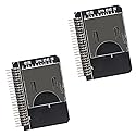 AITIAO 2Pcs SD Card to 2.5 Inch IDE Adapter, Memory Card Converter, TF to IDE 44Pin Male Adapter, Laptop HDD for DOS/Linux/Windows 98SE, Me, 2000, XP