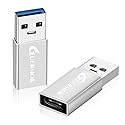 Guermok USB C to USB Adapter 3.0(2-Pack), USB C Female to USB Male Adapter Compatible with Phone13 14 15 16Pro Max Pad, Laptops PC Power Banks…