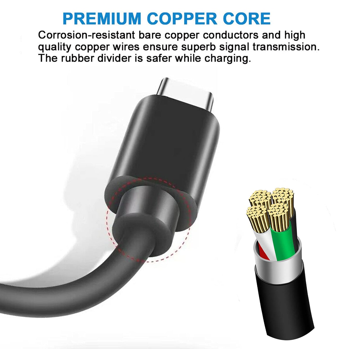 Mirco USB Charger Charging Cable Cord Compatible for TOZO T8 T6 T5 Earbuds,Logitech G635 G935 G633 G930 G933 H600 H800 G633S G933S G533 G430 Pro