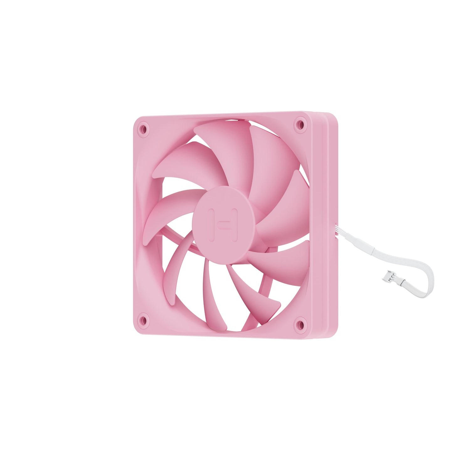 Hyte Flow FA12 120mm PC Case Fans 4-Pack, High Performance, Low Noise, 1500 RPM, 4-Pin PWM, Fluid Dynamic Bearing - Strawberry Milk (Pink)